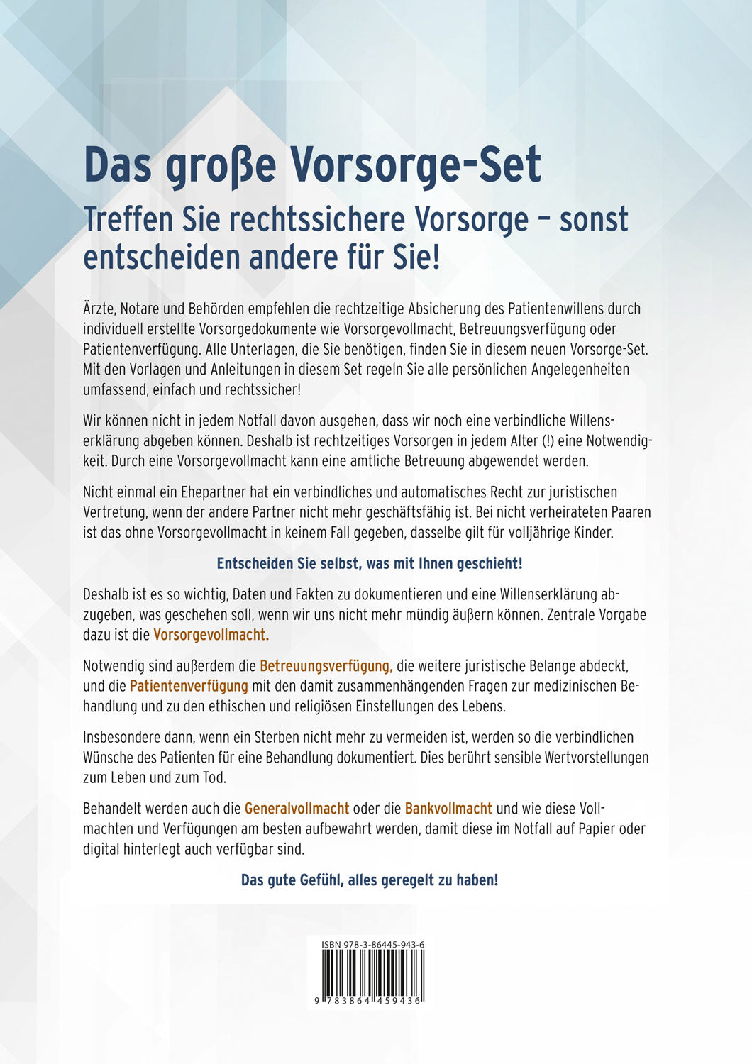 Meine Vollmachten für den Notfall